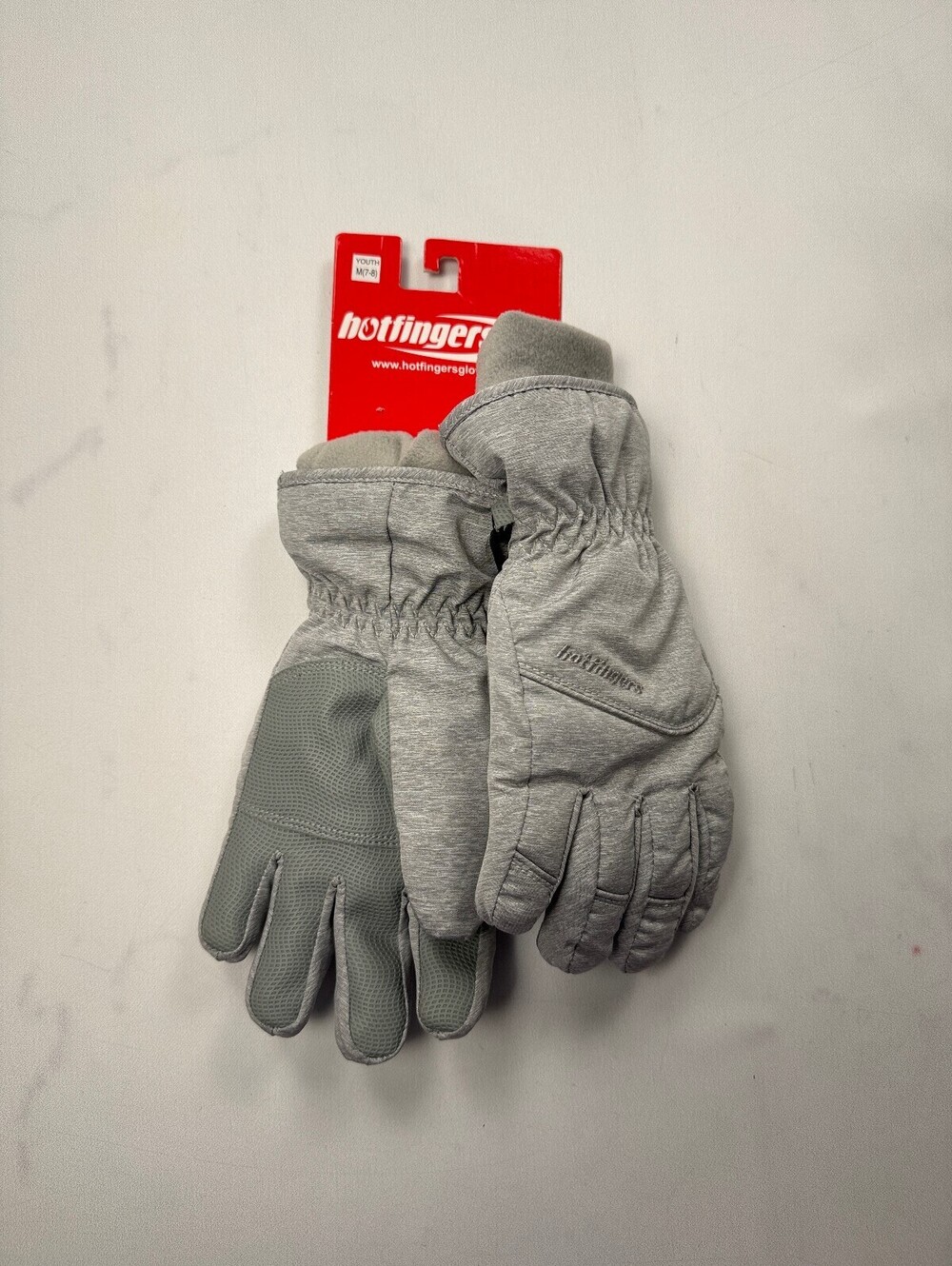 Hotfingers Flurry Gloves Gray Modern Sporty - Boys M7-8